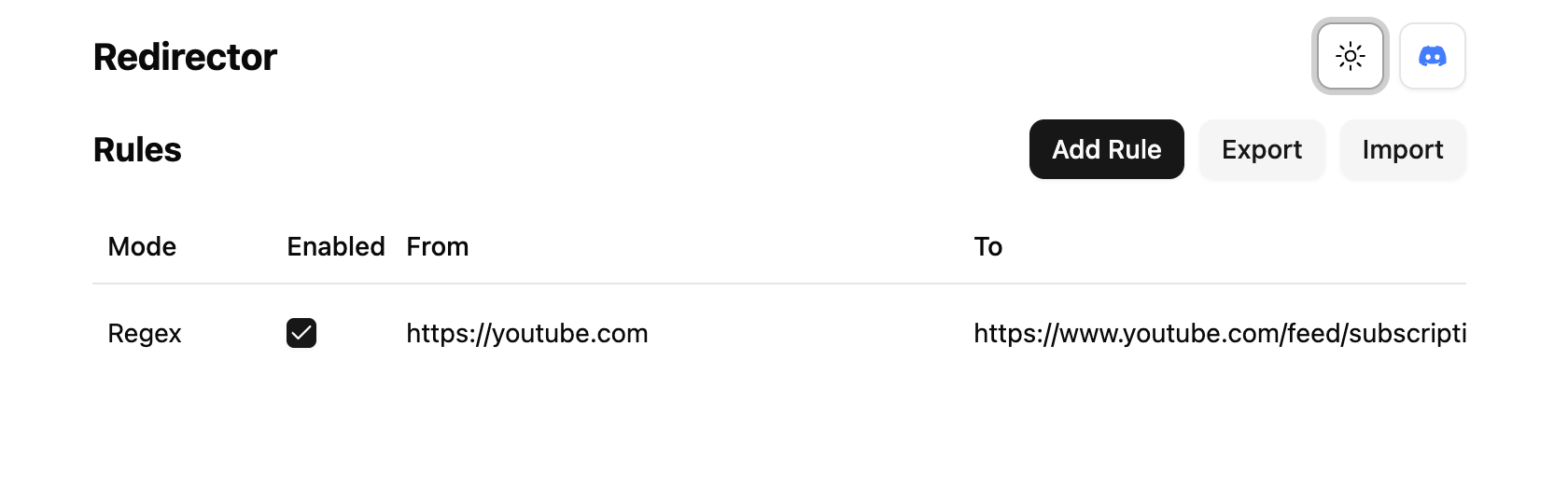 Redirector extension